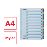 Register Mylar karton A4 1-20