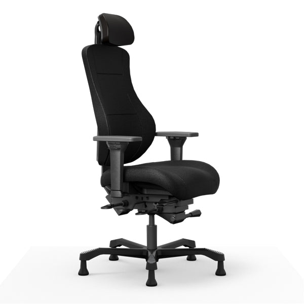 Kontorstol Coreza 24/7, Tekstil med glidesko – image 5