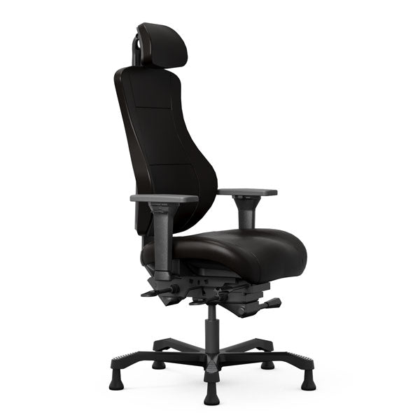 Kontorstol Coreza 24/7, Læder med glidesko – image 1