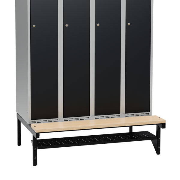 Skohylde til siddebænk og høj benramme bredde 1200 mm – image 1