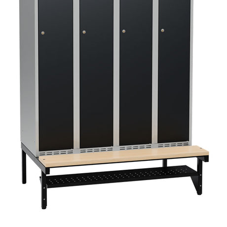 Skohylde til siddebænk og høj benramme bredde 1200 mm – image 1