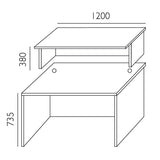 Reception Ekoflex overdel, Bøg Bredde 1200 mm
