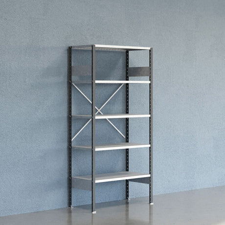 Lagerreol V06 Startsektion 2100x500 mm Åben / Galv – image 1