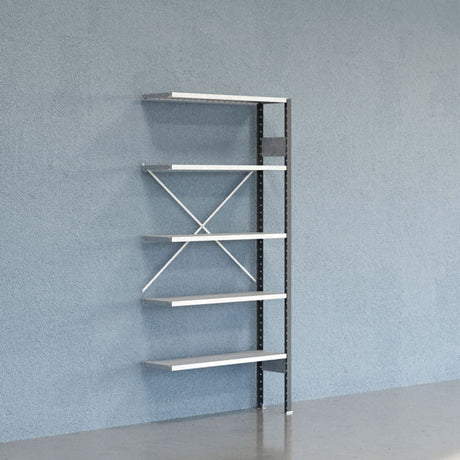 Lagerreol V06 Følgesektion 2100x300 mm Åben / Galv – image 2