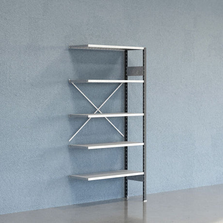 Lagerreol V06 Følgesektion 2100x400 mm Åben / Galv – image 1