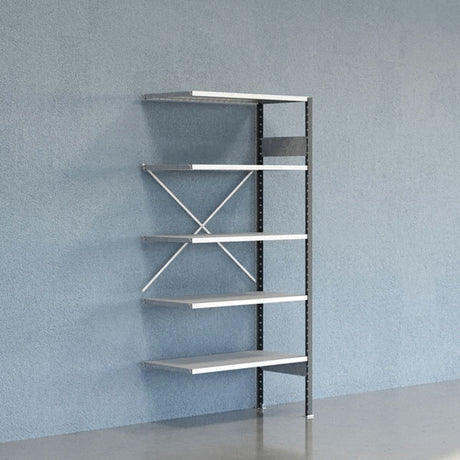 Lagerreol V06 Følgesektion 2100x500 mm Åben / Galv – image 1