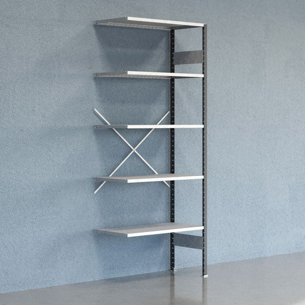 GBP Lagerreol V06 Følgesektion 2500x500 mm Åben / Galv – Lagerreoler (billede 1)