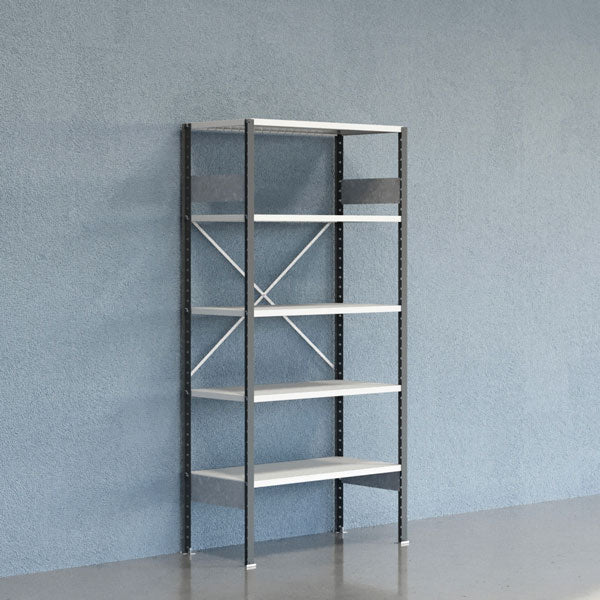 Lagerreol V06 Startsektion 2100x500 mm Åben / 7035 – image 1