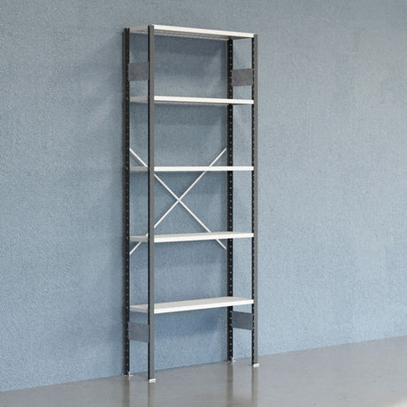 Lagerreol V06 Startsektion 2500x300 mm Åben / 7035 – image 2