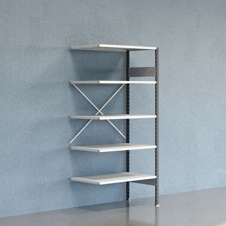 Lagerreol V06 Følgesektion 2100x600 mm Åben / 7035 – image 2