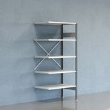 Lagerreol V06 Følgesektion 2100x600 mm Åben / 7035