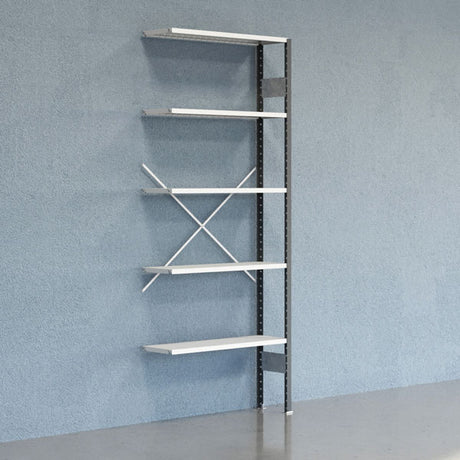 GBP Lagerreol V06 Følgesektion 2500x300 mm Åben / 7035 – Lagerreoler (billede 1)