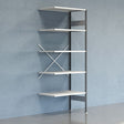 GBP Lagerreol V06 Følgesektion 2500x600 mm Åben / 7035 – Lagerreoler (billede 1)