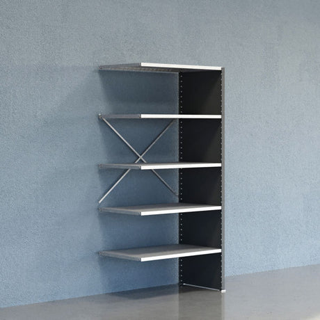GBP Lagerreol V06 Følgesektion 2100x600 mm Lukket / Galv – Lagerreoler