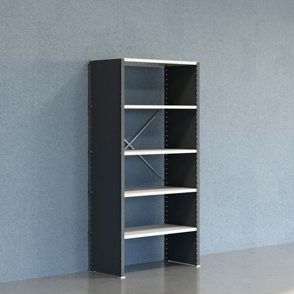 Lagerreol V06 Startsektion 2100x500 mm Lukket / 7035 – image 2