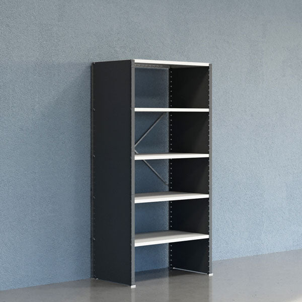 GBP Lagerreol V06 Startsektion 2100x600 mm Lukket / 7035 – Lagerreoler