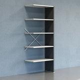 Lagerreol V06 Følgesektion 2500x500 mm Lukket / 7035 – image 1