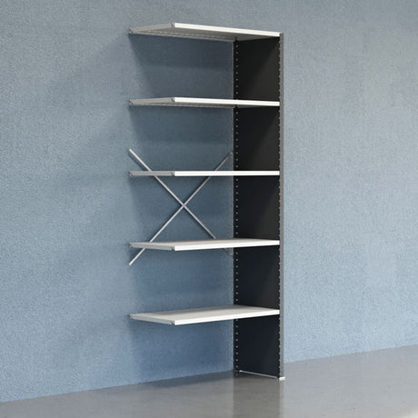 Lagerreol V06 Følgesektion 2500x500 mm Lukket / 7035 – image 2