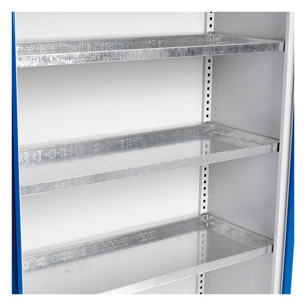 Hylde til SMV kemikalieskab 1000x435mm, galvaniseret – image 1