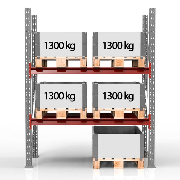BLS Pallereol Startsektion 2500x1850mm 2x1200 kg – Pallereoler (billede 3)