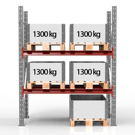 BLS Pallereol Startsektion 2500x1850mm 2x1200 kg – Pallereoler (billede 3)