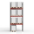 BLS Pallereol Startsektion 3500x1850mm 2x1200 kg – Pallereoler (billede 1)