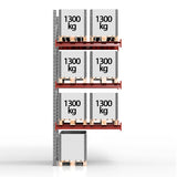 BLS Pallereol Følgesektion 3500x1850mm 2x1200 kg – Pallereoler (billede 3)