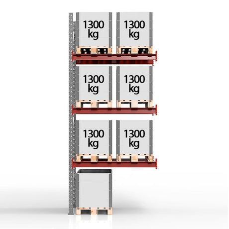 BLS Pallereol Følgesektion 3500x1850mm 2x1200 kg – Pallereoler (billede 3)