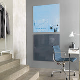 Naga A/S 100 x 100 cm. Lyseblå Magnetisk glastavle – Glastavler (billede 3)
