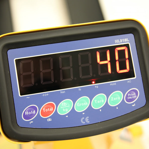 Intra Materialhantering Palleløfter ACW 2000kg 1150mm Med vægt – Palleløftere (billede 3)