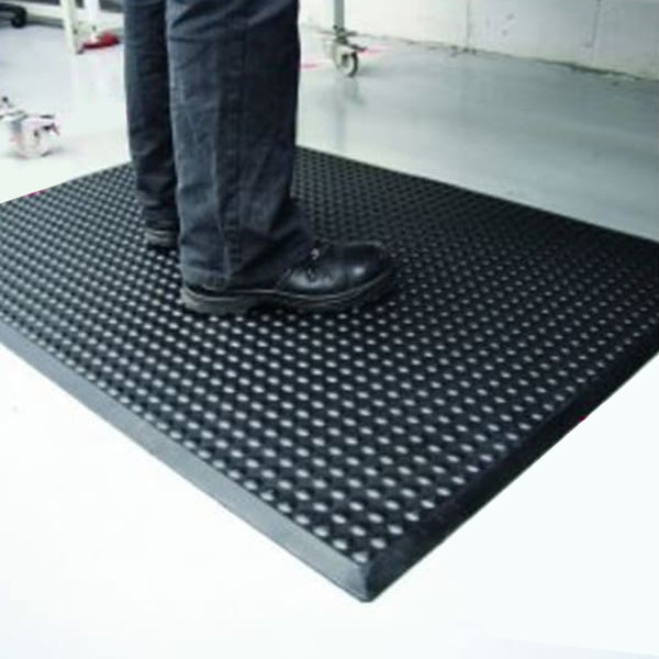 Miljømatter Kuglemåtte Naturgummi 900x1200mm – Industrimåtter (billede 1)