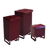 Stromboli 50l brandsikker affaldsbeholder, rød – image 2