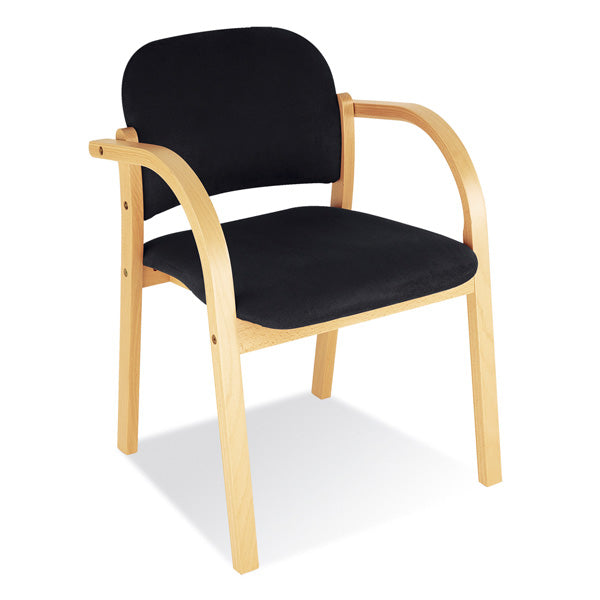 Nowy Styl Konferencestol Elva Sort – Konferencemøbler (billede 1)