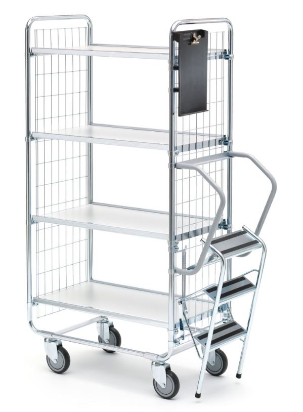 Ergobjörn Vogn 4 hylder 1585x460x1020 mm – Transportvogne