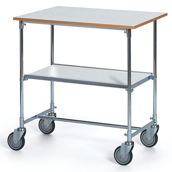 Ergobjörn Rullebord, kontor Grå Laminat 900x820x600 mm – Transportvogne