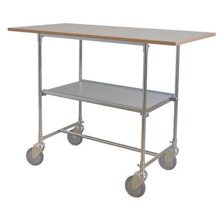 Rullebord, kontor Grå Laminat 900x1200x600 mm – image 2