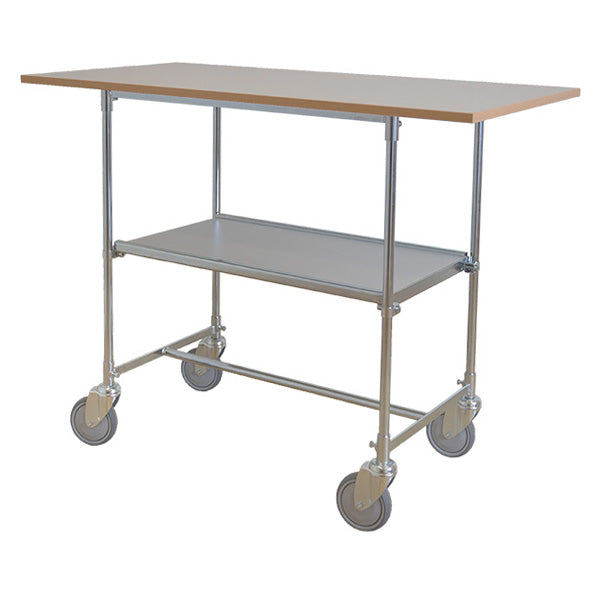 Ergobjörn Rullebord, kontor Grå Laminat 900x1200x600 mm – Transportvogne