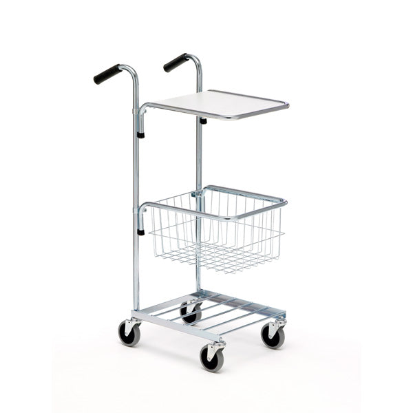 Vogn mini med hylde og kurv 1065x360x650 mm