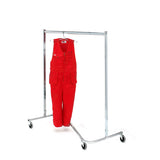 Tøjstativ Zeta 1 højde med Ø100mm hjul