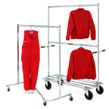 Tøjstativ Zeta 1 højde med Ø125mm hjul