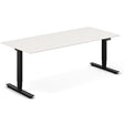 Ergoff Hæve-sænkebord, Hvid 2000x800mm 2-ben/Sort – Andet (billede 1)