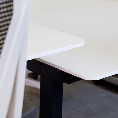 Hæve-sænkebord, Hvid 2000x800mm 2-ben/Sort – image 3