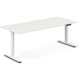 Hæve-sænkebord, Hvid 2000x800mm 2-ben/Hvid – image 1