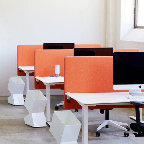 Hæve-sænkebord, Hvid 2000x800mm 2-ben/Hvid – image 6