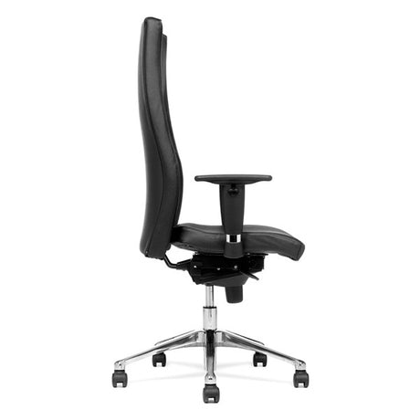Kontorstol Nero HighBack, Sort skind