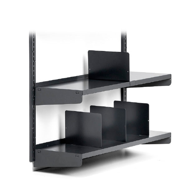 Konsol under 300 mm venstre Metalgrå