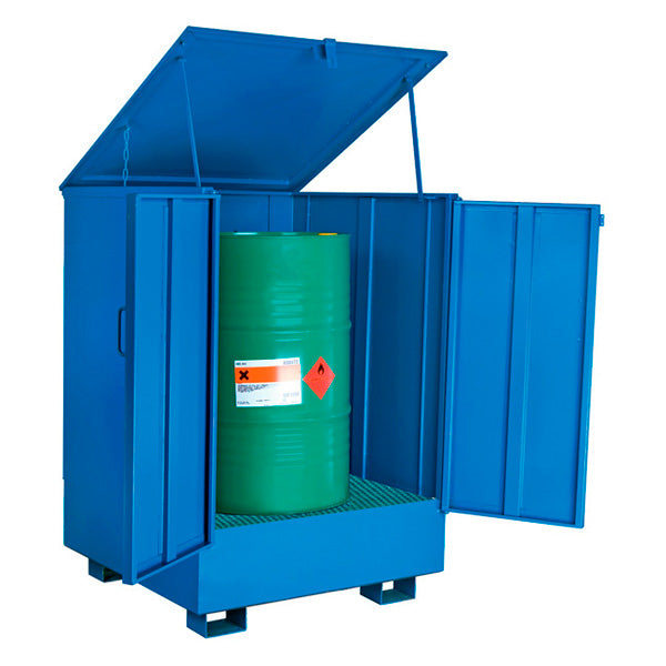 Spildbakke 1 tønder stående, skab