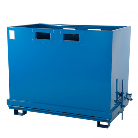 Intra Materialhantering Bundtømmende container 1800 liter Blå – Tipcontainere (billede 2)
