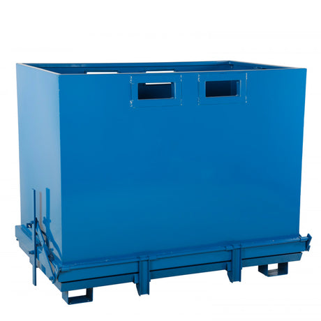 Intra Materialhantering Bundtømmende container 1800 liter Blå – Tipcontainere (billede 3)