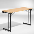 ELJ Konferencebord Kongress, Bøg 1200x600 mm, Sort understel – Klapborde
